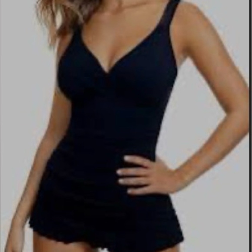 Profile By Gottex Black One-Piece Swimsuit